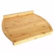 Tocator manual din bambus cu margini, dreptunghiular, 45x33x4 cm, Kinghoff