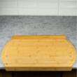 Tocator manual din bambus cu margini, dreptunghiular, 45x33x4 cm, Kinghoff