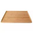 Tocator manual din bambus cu margini, dreptunghiular, 55x43x4.5 cm, Kinghoff