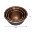 Boluri, inox, negru, set de 3 piese 1,6 l, 3 l si 5 l, Klausberg