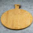 Tava servire pizza, din bambus, 35 cm, KingHoff