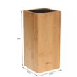 Suport pentru cutite, din bambus, 10,5x10,5x23 cm, Kinghoff
