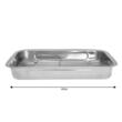 Tava din inox, pentru cuptor, cu gratar, 40 cm, Kinghoff
