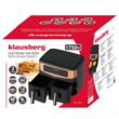 Friteuza cu aer cald, ecran LCD, capacitate 9 litri 1750 W, doua compartimente, Klausberg