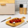 Tocator din bambus, universal, pentru tocat, 33 x 18,5 x 1,5 cm, Kinghoff