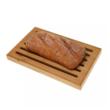 Tocator din bambus, pentru paine, cu tava, 37 x 23,5 x 3 cm, Kinghoff