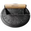 Presa de carne pentru hamburgeri, din fonta, 22 cm, Kinghoff