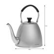 Fierbator traditional, ceainic din otel inoxidabil, cu sita, argintiu capacitate 1.1 litri, Klausberg