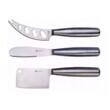 Set cutite pentru branzeturi, 3 elemente din inox, 19.5 x 22 x 24 cm, Kassel