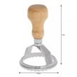 Forma pentru taiat ravioli, aluat galuste, inox-lemn, 6,5 x 10 cm, Kinghoff