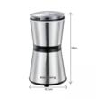Rasnita electrica pentru cafea, 18 x 10.5 cm, 200W, gri argintiu,  Klausberg