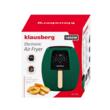 Friteuza cu aer cald, 7 programe, ecran LCD, capacitate 7.7 litri 1800 W, verde, Klausberg
