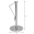 Suport pentru prosoape de bucatarie, servetele, din inox, 15x36 cm, Kinghoff