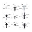  Set universal cleme pentru tapiterie, 420 elemente, Red Technic