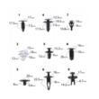  Set universal cleme pentru tapiterie, 420 elemente, Red Technic