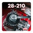 Cheie dinamometrica 1/2", 470 mm, 28-210 Nm, Red Technic