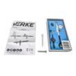  Pistol de vopsit, aerograf cu reglaj dublu, duza 0.33mm, rezervor 7 ml, Verke