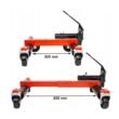  Carucior cu role extensibile 300-500 mm, 9''', pentru transport masini avariate, 680kg, Verke