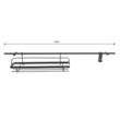Set organizator pentru bucatarie, cu montaj pe perete, din otel, set 16 elemente, negru, Kinghoff