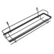 Set organizator pentru bucatarie, cu montaj pe perete, din otel, set 16 elemente, negru, Kinghoff