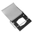 Suport hartie igienica, inox, 12 x 12,3 x 1,6 cm, Klausberg