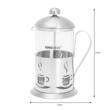 Infuzor pentru ceai si cafea, ceainic cu presa, capacitate 800 ml, din sticla, Kinghoff
