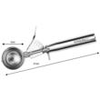 Cupa pentru inghetata, inox, 5 x 21 cm, KingHoff