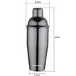 Shaker barman pentru bauturi si cocktailuri, 750ml, inox, Klausberg