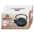 Ceainic cu infuzor, din fonta, 0,3l, fierbator traditional, Kinghoff