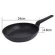 Tigaie din aluminiu turnat, marmoarta, neagra, 24cm, Klausberg