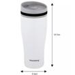 Cana termica, alba, 380ml, termos, inox, Klausberg