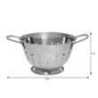 Strecuratoare din inox, 24cm, finisaj satinat, Klausberg