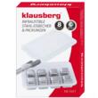 Set 8 cuburi de gheata reutilizabile, din inox, cleste, Klausberg