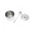Recipient pentru zahar, condimente, sosuri, cu lingura si capac, inox, capacitate 560ml, Kinghoff