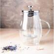 Infuzor din sticla, transparent, pentru cafea, ceai si lapte, 350ml, Klausberg