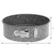 Forma pentru tort, marmorata, gri, 20cm, Klausberg