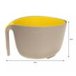 Bol cu strecuratoare detasabila, gri, galben, 23cm, Kassel