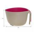 Bol cu strecuratoare detasabila, 23cm, roz, gri, Kassel