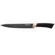 Set cutite de bucatarie cu suport, negru ,inox, 6 piese, Klausberg