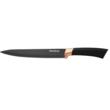 Set cutite de bucatarie cu suport, negru ,inox, 6 piese, Klausberg