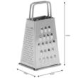 Razatoare cu 4 taisuri, inox, 6,8x5,5x12,8cm, Kinghoff