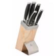 Set cutite cu suport, 6 elemente, cu maner negru, Kinghoff