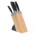 Set cutite cu suport, 6 elemente, cu maner negru, Kinghoff