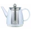 Infuzor din sticla, cu filtru si capac din inox, pentru ceai, 0.60L, Kinghoff