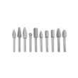 Set 10 freze de carbura pentru metal, HSS, Verke