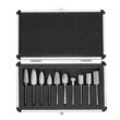 Set 10 freze de carbura pentru metal, HSS, Verke