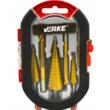 Set burghie conice 4-12; 4-20; 4-30 mm, 3x 3; 6; 8 mm, 6 piese, Verke