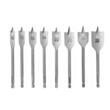 Set 8 burghie plate, dalti pentru lemn 12-32mm Verke