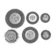 Set 6 perii sarma inox pentru bormasina, Verke