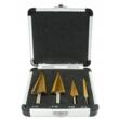 Set burghie metal conice in trepte, 4-32 mm, 4 piese, Verke